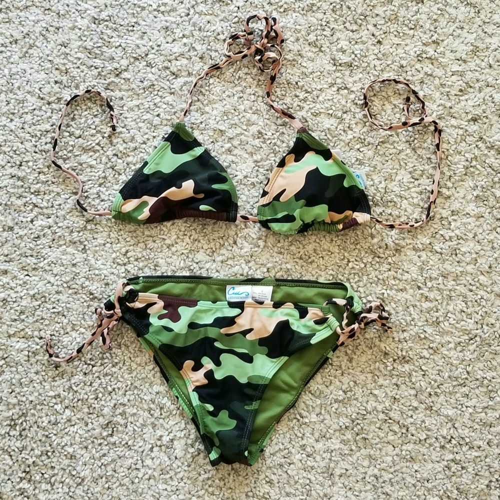 California Wave camouflage women's S bikini set